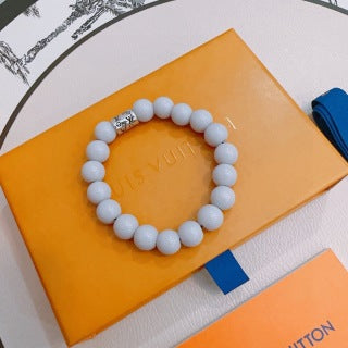 Louis Vuitton Pearl Bead Monogram Bracelet